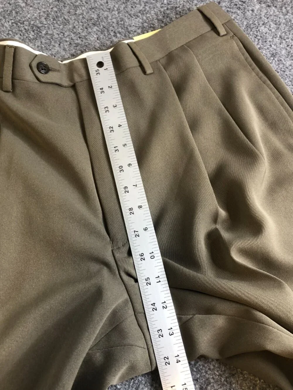 Lauren Ralph Lauren Pants Mens 36x32 Beige Taupe Double Pleated High Waist